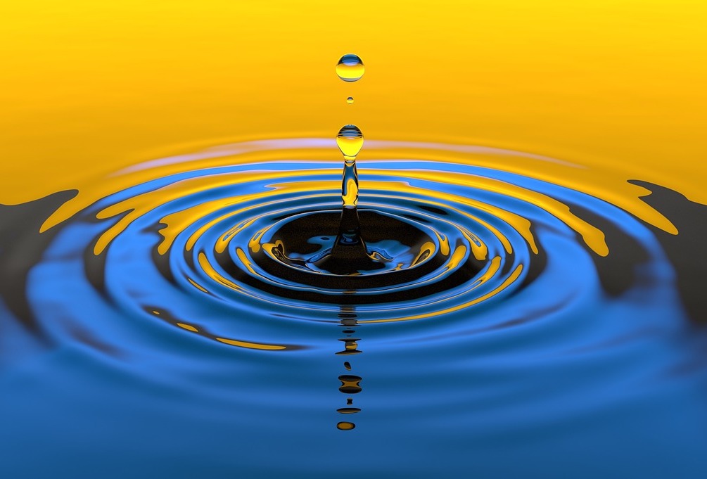 One single drop of water creates ripples that reach far.  One little change can turn your whole life around